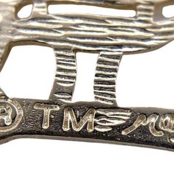 *SOLD* 14K Yellow Gold Letter "D" Old English Diamond Cut Initial Pendant - Picture 2 of 5